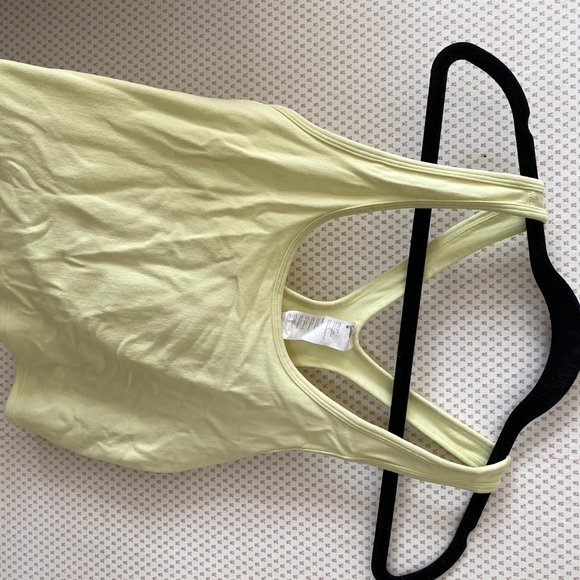 Yellow Racerback Workout Tank - Picture 2 of 4